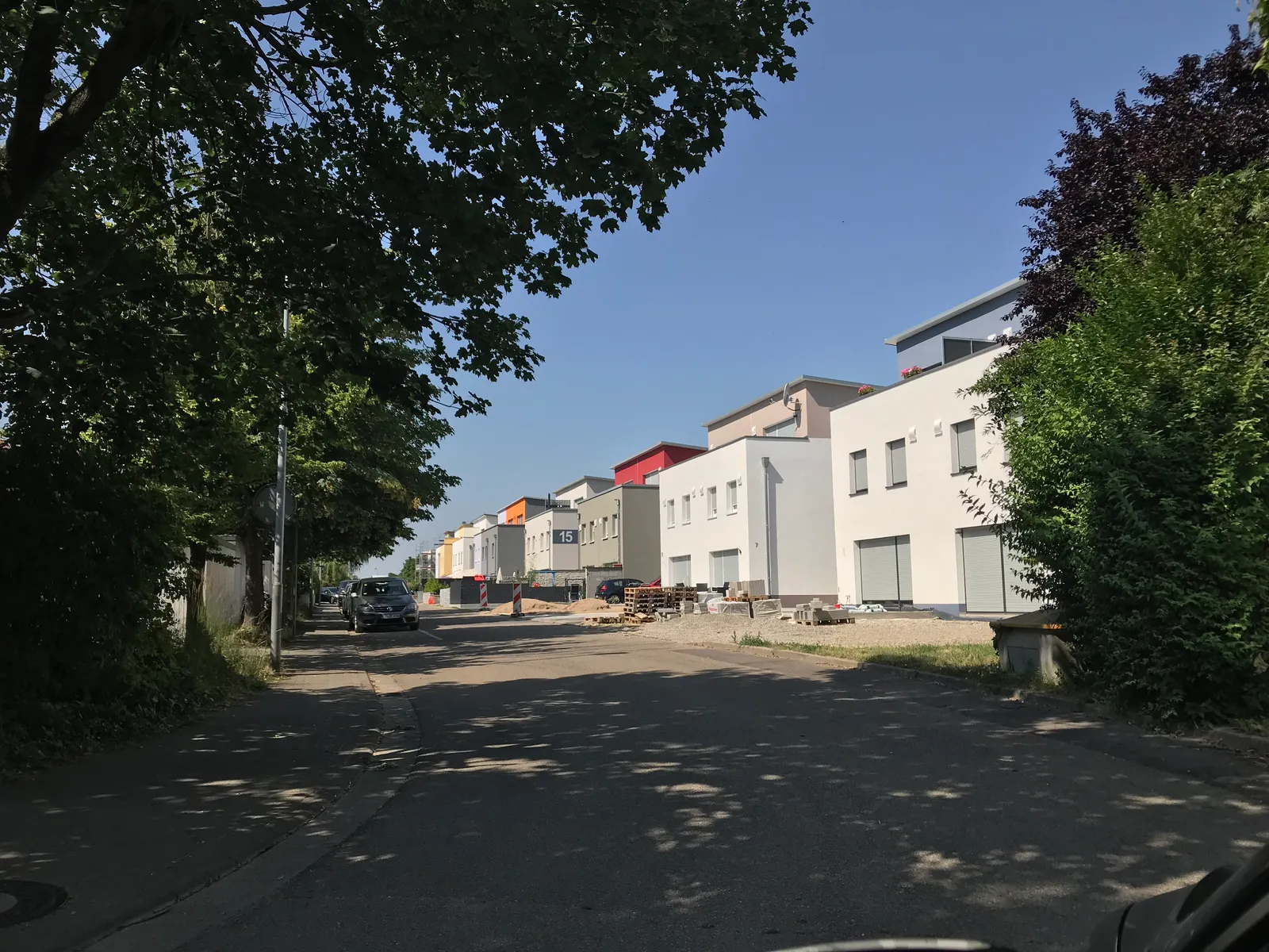 Neubau von 17 Reihenhäusern – Ansicht 1