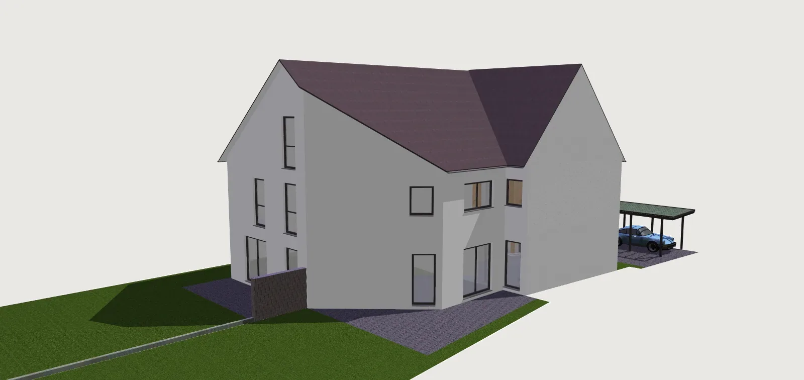 Grundstücksverkauf mit Planung von 2 Häusern – Ansicht 2